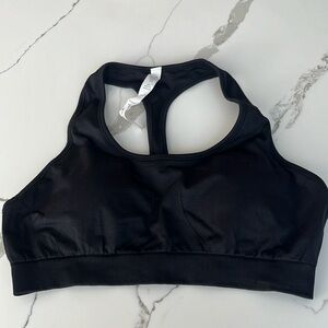 Women’s Sports Bra T-Back Yoga Gym Running L / XL Black New